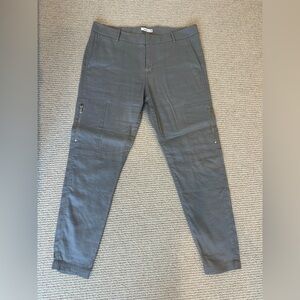Vince Grey Linen Cargo Pants